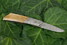 Damascus blade custom folding knife